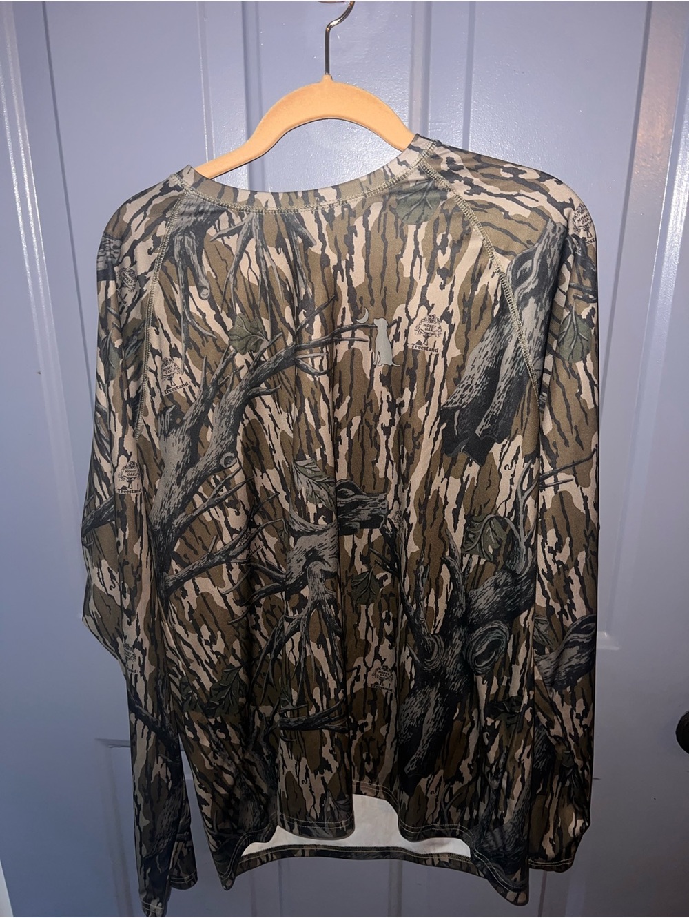 Men's Long Sleeve Camo Performance Shirt - Brown/Green